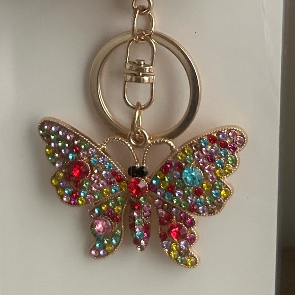 New Colorful Butterfly Jewel Keychain - Picture 2 of 3